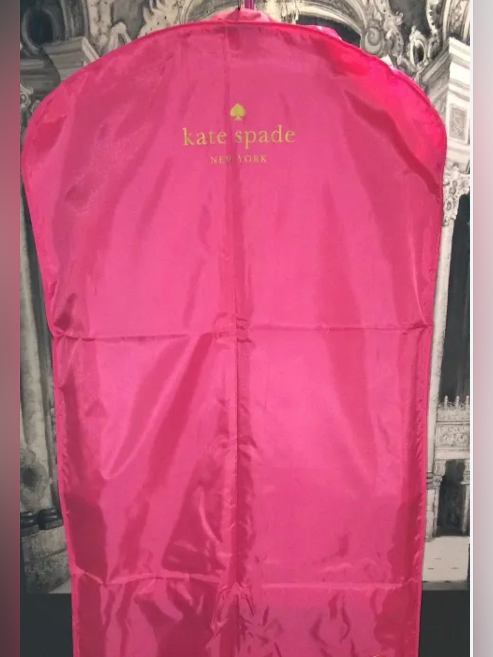 KATE SPADE PINK NYLON DOUBLE ZIP XL
GARMENT BAG 48.5" X 25"